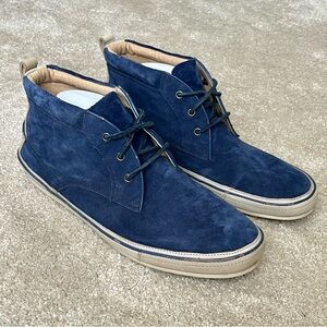 John Varvatos Blue Chukka Boots